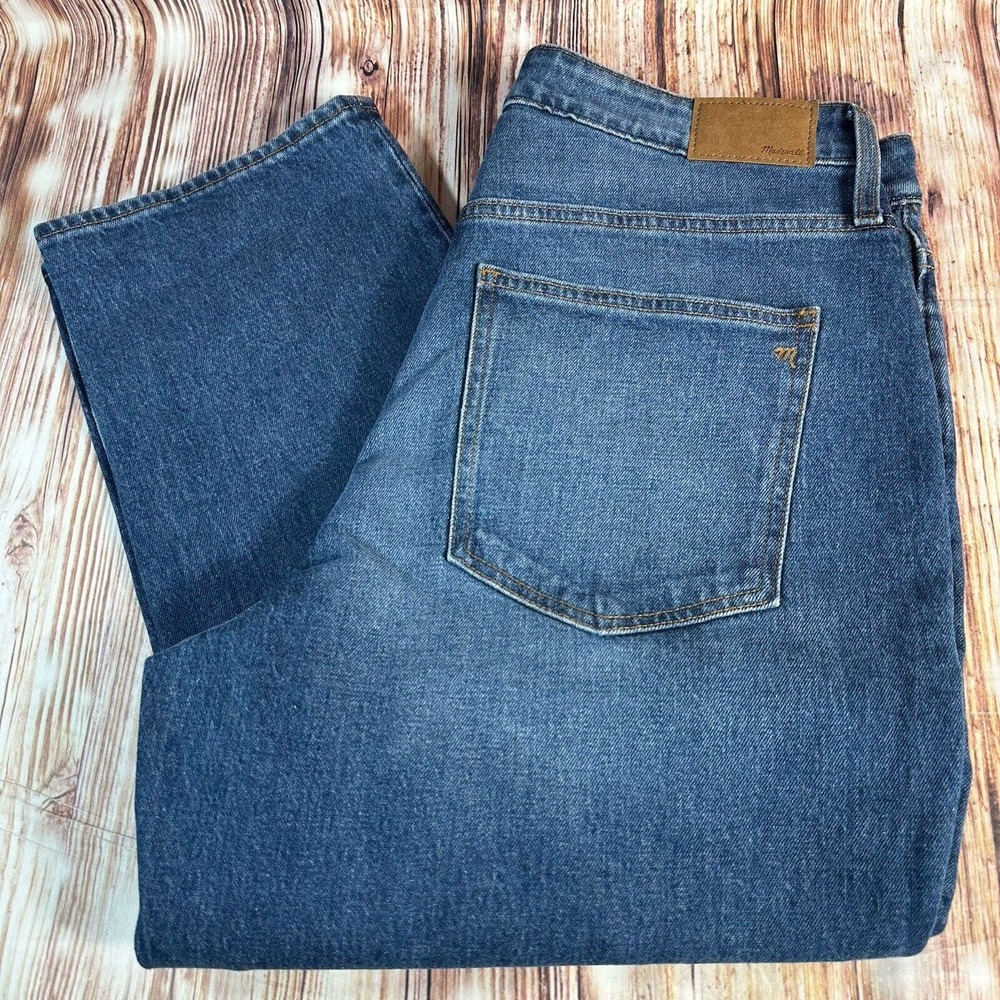 NEW Madewell CURVY PERFECT VINTAGE STRAIGHT Leg Size 32P Jeans Denim Pants 33x27